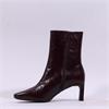 Wonders Vita Pointed Heel Boot - Burgundy Leather
